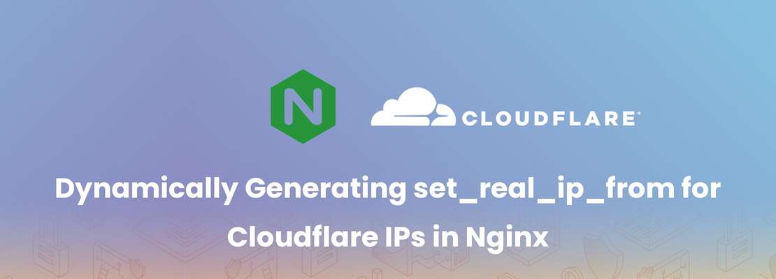 cloudflare and nginx logo shown with title of blog post